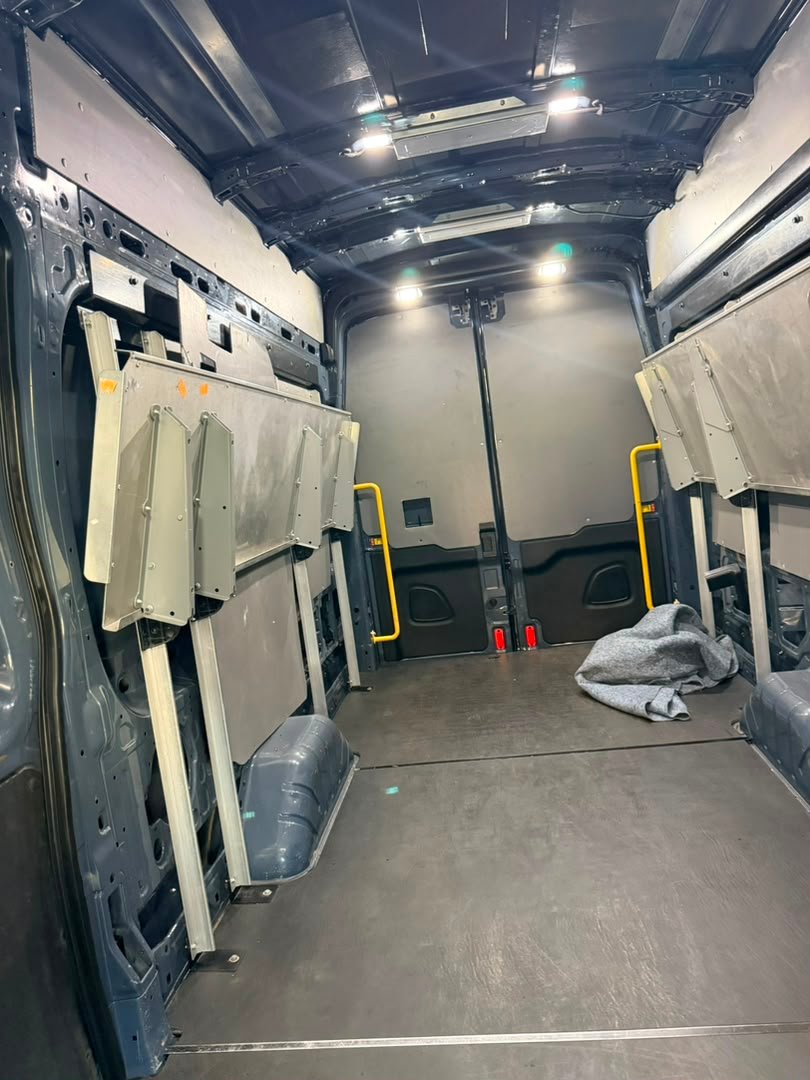 Clean Ben and Dine cargo van interior